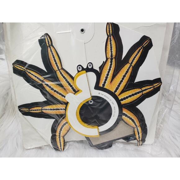 1987 Vintage BEISTLE Halloween SPIDER on Web Honeycomb Paper Hanging Decor retro - Picture 8 of 9